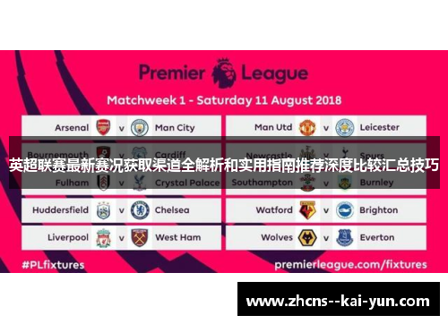 英超联赛最新赛况获取渠道全解析和实用指南推荐深度比较汇总技巧
